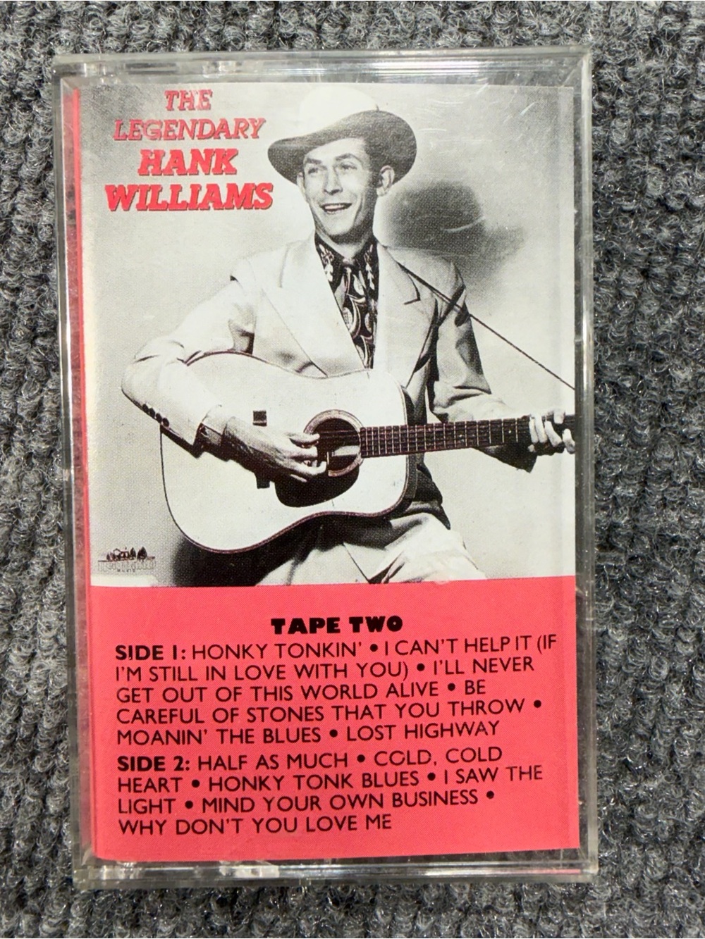 The Legendary Hank Williams Cassette Tape Two 1991 Heartland HC 1138